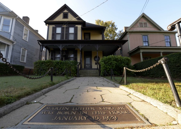 The home where the Rev. Dr. Martin Luther King Jr. was born will be one of the sites linked by the new Atlanta Streetcar. Erik S. Lesser