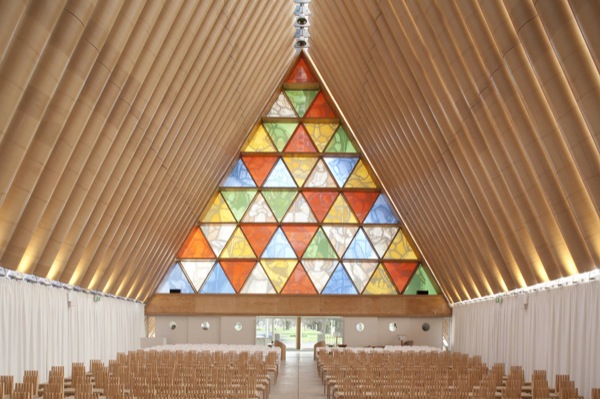 ChristChurch Cathedral, by Japanese architect Shigeru Ban